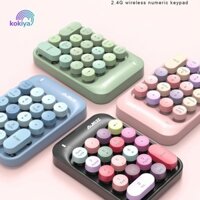 Kokiya Bàn Phím Số USB Không Dây Miếng Lót Số 18 Phím Mini Di Động Nhập Dữ Liệu