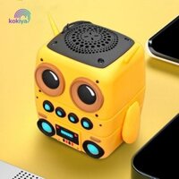 Kokiya Loa Bass Không Dây Quà Tặng Chống Bụi Đài Phát Thanh Ngoài Trời Robot Loa Siêu Trầm Mini Stereo Cho Thể Thao Gia Đình