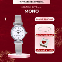 [KOL 15.7 X TIF WATCHES] Đồng hồ đeo tay MONO Tif Watches Thép Không Gỉ sáng da phong cách Hàn Quốc thanh lịch