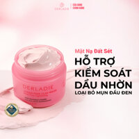 (KOL) Mặt Nạ Đất Sét Hút Dầu Kiểm Soát Nhờn 12H Derladie Vegan Pink Clay Mask Deep Pore Tightening