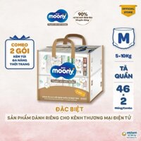 [KOL] [TẶNG KÈM TÚI ĐA NĂNG THỜI TRANG] Combo 2 Tã quần Moony Natural M46/L36/XL32