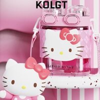 KOLGT Cốc Nước KOLGT Sanrio, Bình Nước Anime Hello Kitty Kuromi Melody 570ml, Cốc Rơm Dung Tích Lớn Hoạt Hình Di Động