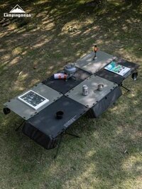 Komen Lớn Chiến Thuật Bàn T-520 Bàn Gấp Ngoài Trời Hợp Kim Nhôm Nhẹ Di Động Mô Đun Mở Rộng Bàn Cắm Trại ghế xếp gọn thông minh ghế gấp