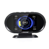 KONNWEI KW206 HUD OBD2 Car Diagnostic Scanner On-Board Computer Gauge DTC Engine Code Reader Voltage Test LCD Screen Bui