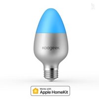 Koogeek Wi-Fi Kích hoạt E27 8W Bóng đèn LED thông minh có thể điều chỉnh độ sáng hoạt động với Apple HomeKit Hỗ trợ Siri Lịch trình ứng dụng tại nhà Điều khiển từ xa 16 triệu màu AC200-240V