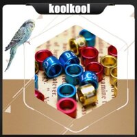 Kool 50 Chiếc Nhẫn Chim Chân Dây Kim Loại Thẻ Kẹp Trên Chân Nhẫn Cho Bantam Finch Lovebird