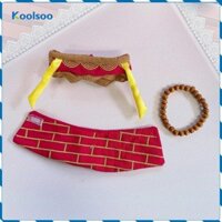 Koolsoo Búp Bê Quần Áo Cho 15cm-17cm Búp Bê Tu Sĩ Áo Có Mũ Hạt Phụ Kiện Búp Bê Hình Đạo Cụ Quần Áo