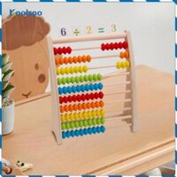 Koolsoo Trẻ Em Bàn Phím Gỗ Bàn Phím Toán Hỗ Trợ Giảng 10 Hàng 10 Hàng Khung Gỗ Bàn Phím Cho Mầm Non Hoạt Động Đồ Chơi Học Tập