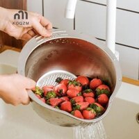 [Koqzm] Bát lọc máy rửa gạo Bát rửa chén bằng thép không gỉ Rice Sàng gạo Rây lọc chậu làm sạch trái cây và rau củ Dụng cụ nhà bếp [mới]