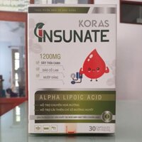 Koras Insunate dây thìa canh giảo cổ lam, mướp đắng, Alpha Lipoic Acid hỗ trợ hạ và ổn định đường huyết