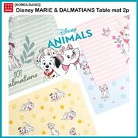 [KOREA Daiso] Disney Marie & Dalmatians Table mat 2p