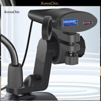 Koreachic  Bộ sạc nhanh xe máy Bộ sạc Usb xe máy chống nước Cổng kép Bộ sạc điện thoại Type-c của người mua Đông Nam Á Lựa chọn hàng đầu để sạc đáng tin cậy trên đường