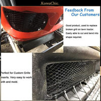 Koreachic  Lưới tản nhiệt ô tô bằng hợp kim nhôm 6x12mm Tấm lưới tản nhiệt xe