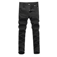 Korean Fashion Men Jeans Black Vintage Tight Simple Casual Style High Quality Brand Men Jeans