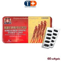 Korean Red Ginseng Extract Gold USA Pharma (Hộp sắt, 60 viên)
