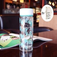 Korean Style Creative Trend Hipster Double Layer Glass Cup Portable Cool Couples Glass Online Celebrity Harajuku Students Cup