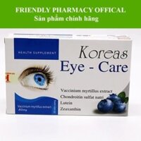 Koreas Eye–Care - Giúp hạn chế thoái hóa võng mạc mắt, bổ sung các chất chống oxy hóa mắt (30 viên)