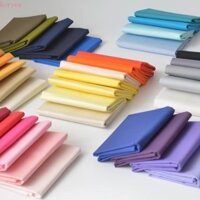 Koryes 8 Cái / bộ Vải Cotton Màu Trơn, Vải May Twill Chắp Vá, Vải Búp Bê DIY Handmade Mềm Quần Áo May Vải