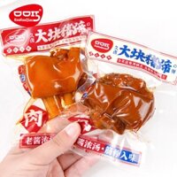 Kou Kou Qiao miếng móng giò lợn, móng giò lợn nấu chín cay, cùi chỏ sốt, túi mở, đồ ăn nhẹ om của n