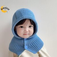 Kowelose Kids Soft Balaclava, Khăn quàng cổ ấm hơn Mũ chui đầu trẻ em tất cả trong một, Mũ khăn quàng cổ dệt kim chống gió