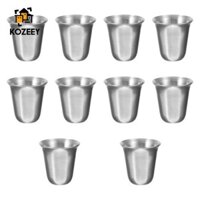 Kozeey 10 Miếng Cốc Lễ Đạo Cụ Đánh Bóng Thép Không Gỉ Wicca Cốc Thủ Công Cốc Nghi Lễ Cho Để Bàn Người Bạn Gia Đình