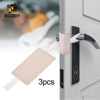 Kozeey 3x Đệm Cửa, Đa Năng, Ngăn Khóa, Núm Cửa Chốt Im Lặng, Che Cho Tốt