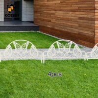 Kozeey 4x Tấm Hàng Rào Sân Vườn Trang Trí Hàng Rào Viền Thú Cưng Trang Trại Bướm Trang Trí