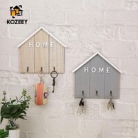 Kozeey Bắc Âu Chìa Khóa Móc Treo Tường Lưu Trữ Móc Treo Kệ treo tường Trang Trí Tổ Chức Cho Mũ Khăn Cửa Nhà Bếp Lối Vào