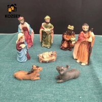 KOZEEY Bộ 8 Tượng Chúa jesus Trang Trí Giáng Sinh