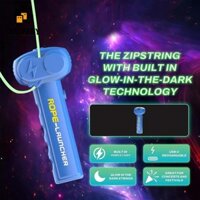 Kozeey Dây Phóng Dây Di Động Phóng Vòng Phát Sáng Trong Bóng Tối Dây Đồ Chơi