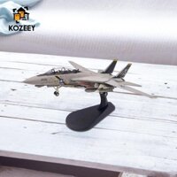 Kozeey Diecast Mô Hình Hợp Kim Mô Phỏng Tỉ Lệ 1 / 100 USA F14 Máy Bay Máy Bay Có Chân Đế Cho Kệ Thanh Tủ Để Bàn Trang Trí