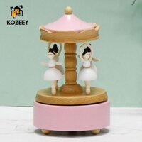 Kozeey Gỗ Trang Trí Âm Nhạc Thủ Công Dễ Thương Sưu Tập Để Bàn Trang Trí Gió Lên Hộp Nhạc Cho Người Lớn Người Yêu Trẻ Em Trẻ Em Bạn Bè