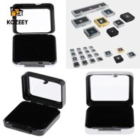Kozeey Kim Loại Jewlery Hộp Trưng Bày Có Nắp Rời Hạt Kim Cương Người Tổ Chức Hiển Thị