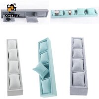 Kozeey Nhung Vòng Tay Lắc Tay Đồng Hồ Trưng Bày Người Tổ Chức Giá Đỡ Với 3 Gối