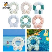 Kozeey Phao Bơi Có Băng Tay Phao Bể Bơi Bơm Hơi Cho Trẻ Em Người Lớn Ống Bơi Nhẫn Cho Bể Bơi Ngoài Trời Kỳ Nghỉ Trang Trí Tiệc