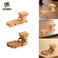 Kozeey Retro Đế Bằng Gỗ Tượng Phật Đế Đá Ổn Định Đế Trang Trí Bình Cây Cảnh