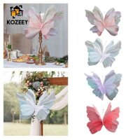 Kozeey Sợi Lụa Bướm Nhân Tạo Gạc Khổng Lồ Bướm Giả Cho Đám Cưới Thủ Công