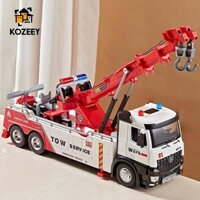 Kozeey Tỉ Lệ 1: 24 Xe Tải Cần Cẩu Đồ Chơi Cho Trẻ Em Bé Trai Bé Gái Sinh Nhật Ngày Lễ Quà Tặng Mô Phỏng Thu Nhỏ Tinh Tế Chi Tiết Kéo Xe Tải Mô Hình