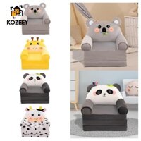 Kozeey Trẻ Em Có Thể Gập Lại Sofa Giường Ghế Tựa Lưng Hoạt Hình Thoải Mái Nội Thất ngả Nệm Sàn Ghế Gấp Giường Cho Phòng Ngủ