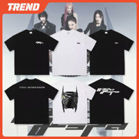 Kpop AESPA X 032C Whiplash Merch Cotton Áo Thun Nam Nữ Vintage Plus Kích Thước In Hình Cổ Tròn Tay Ngắn Top Hàn Quốc Mùa Hè Sinh Viên Đường Phố Áo Sơ Mi Tee