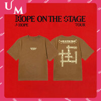 Kpop BANGTAN J-HOPE TOUR 'HOPE ON THE STAGE' Áo thun Cotton Merch Plus Size Vintage Thời trang nam nữ dáng rộng in hình tay ngắn xu hướng đường phố Áo sơ mi đa năng Tee