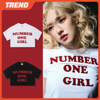 Kpop BLACKPINK ROSÉ Merch Cotton Crop Top Thời Trang Nữ Vintage In Hình Rời Áo Thun Tee