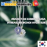 KPOP BTS TREASURE Daisy Earrings Necklace