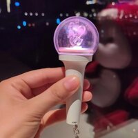 Kpop Idol IVE Mini Lightstick Móc khóa Glow Stick Móc khóa Mặt dây chuyền Người hâm mộ Quà tặng lặn
