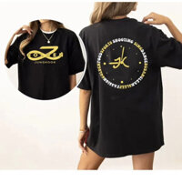 Kpop JUNGKOOK Album Vàng Áo Thun Unisex Đen Tee