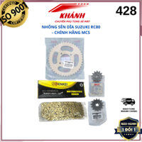 KPT - Size 428 Bộ nhông sên dĩa Su RC80/RG110/RGV120/RGX120/Satria120 - 13/14 Răng - Chính hãng MCS