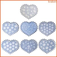 Kra 7 Chiếc Hoa Nhỏ 3D Acrylic Móng Tay Khuôn Retro Móng Tay Trang Trí Móng Tay Khắc Khuôn DIY Silicon Làm Móng Tay Khuôn