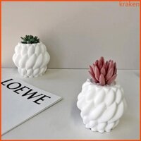 Kra Cây mọng nước Khuôn Silicon Xi măng Thạch Cao Đất Sét Khuôn Đựng Bút Cốc Bảo Quản