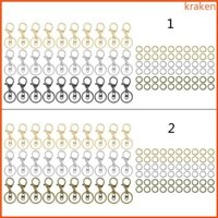 Kra Móc Khóa Nhẫn Snap Hook Tôm Hùm Móng Vuốt Khóa Trang Sức Tìm Khóa + Dây Xích Nhẫn