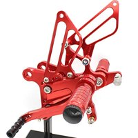 Krace Motorcycle Rearsets Foot Pegs Rear Set Footrests Brake Shift Pedals Fully Adjustable Foot Boards Fit For Kawasaki Ninja ZX6R ZX636 2009 2010 ...